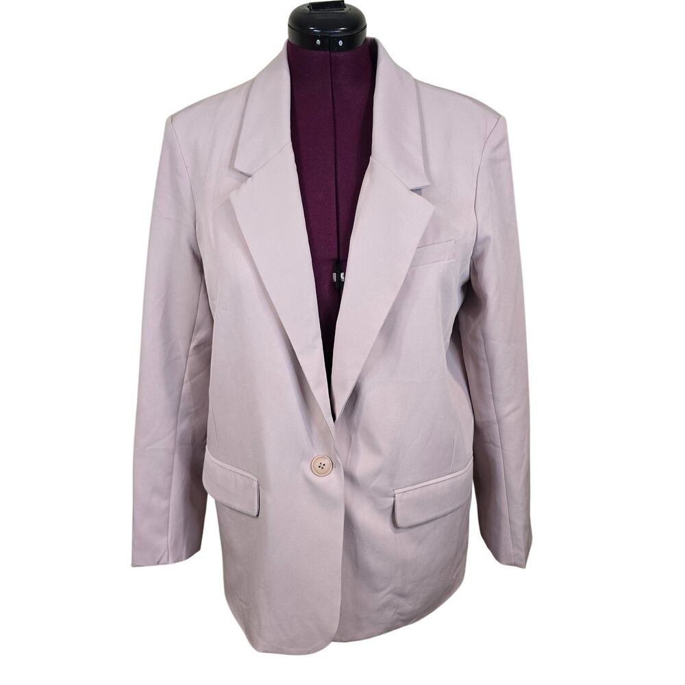 Women's BB Dakota Steve Madden Dusty Rose One Button Blazer Jacket | Size Large